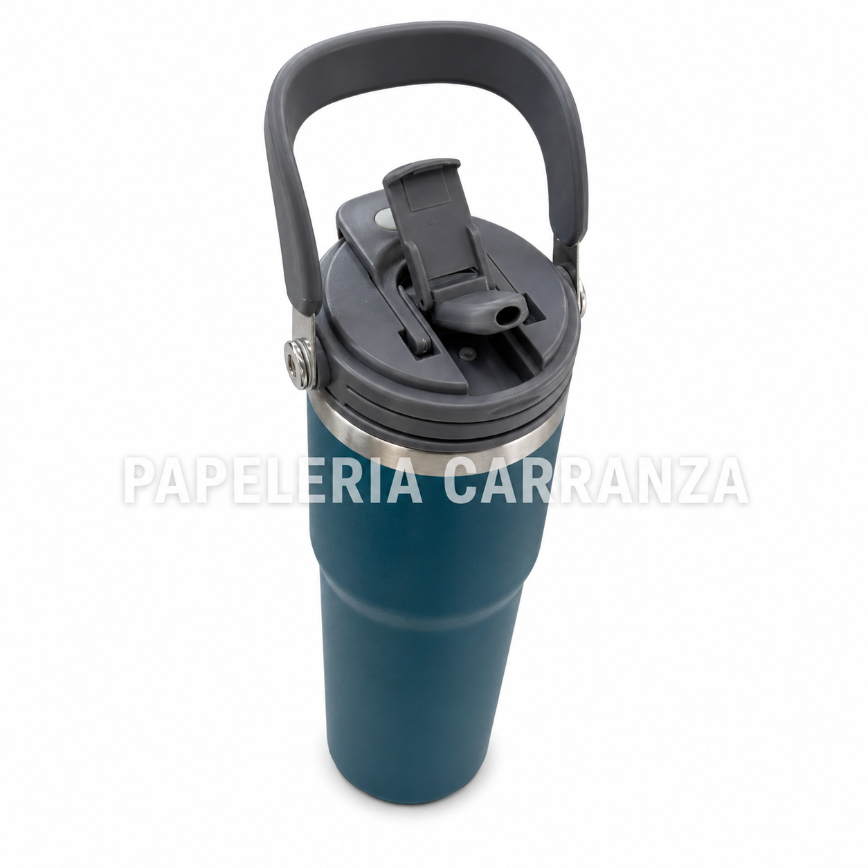 Vasos Térmicos Acero Inoxidable "MUSTANG 900 ML C/ MANIJA" Doble capa // 2 EN 1 (PICO + TOMA DIRECTO)