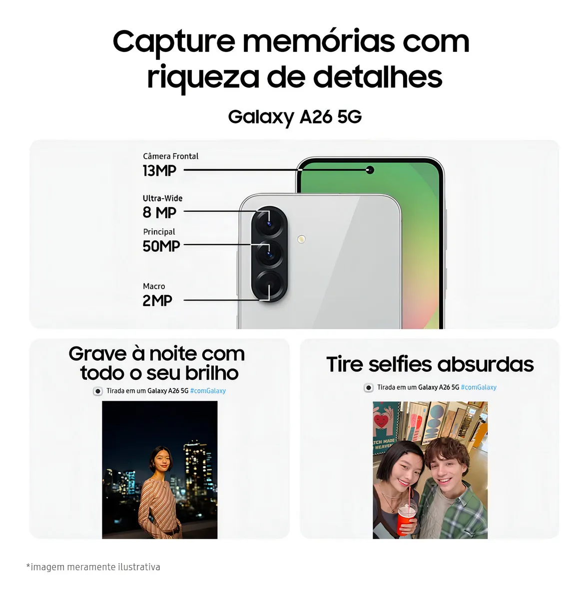 SAMSUNG - GALAXY A26 5G NEGRO 50 Mpx (camara Triple) - 256GB ALMACENAMIENTO- 8GB RAM Liberado // GARANTIA 3 Meses //