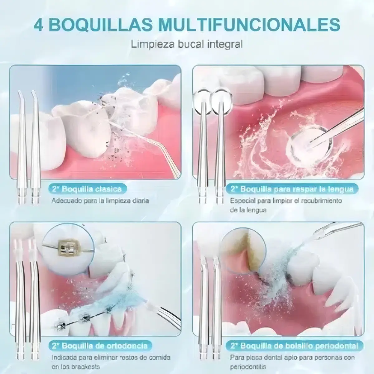 Irrigador Bucal Dental Usb Recargable Limpieza Dental Salud