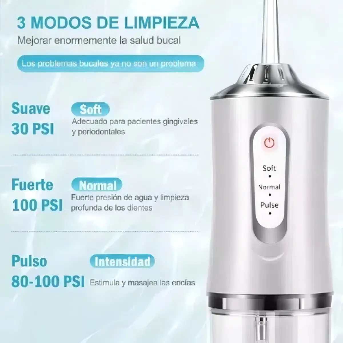 Irrigador Bucal Dental Usb Recargable Limpieza Dental Salud