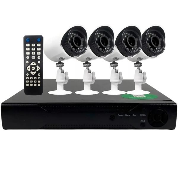 KIT Camaras de Seguridad * DVR + 4 CAMARAS + CABLES + FUENTES *  (INTERIOR - EXTERIOR)  VISION NOCTURNA Cctv HDMI
