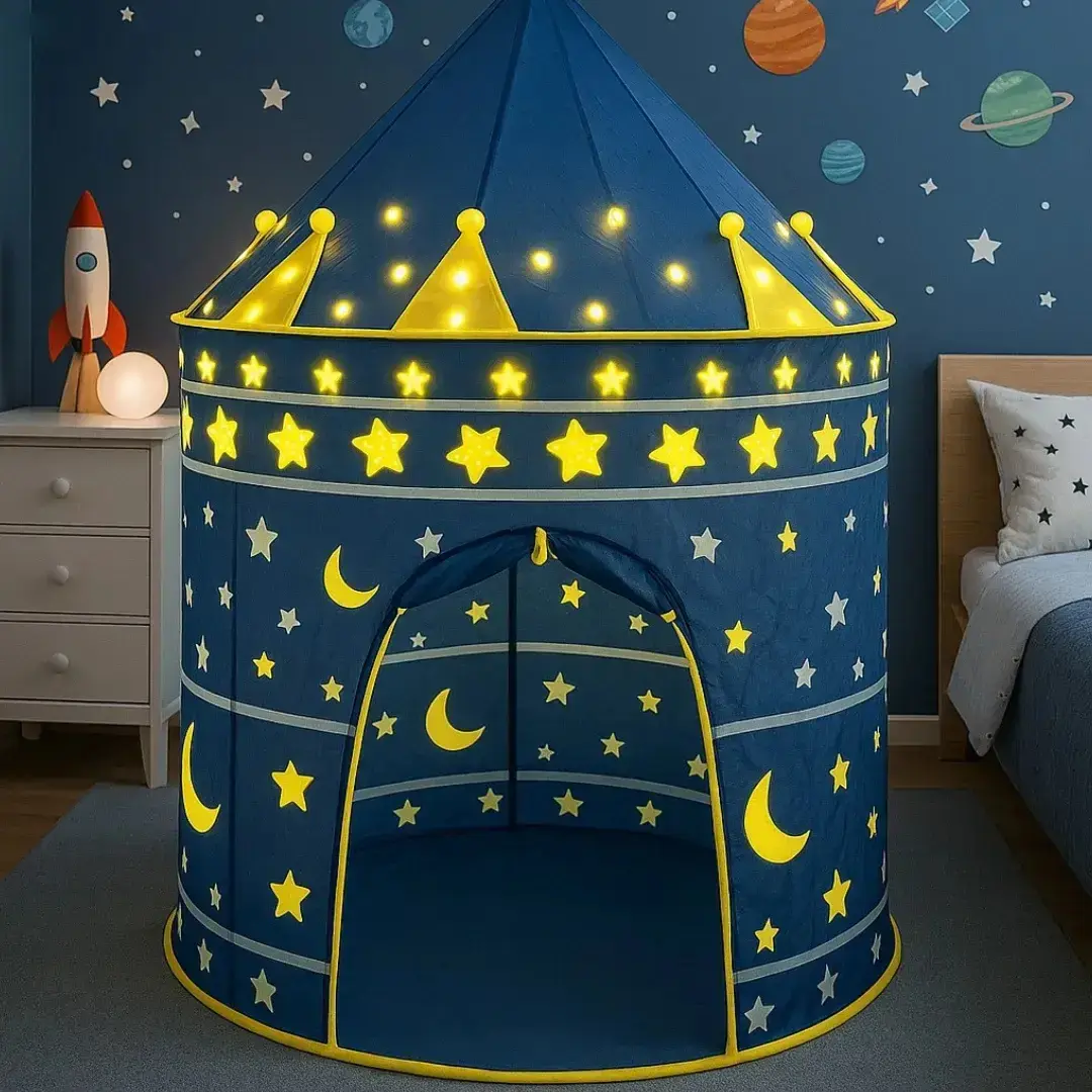 Carpa Infantil - Castillo Azul - Plegable 1.35 x 1.05 (Grande)