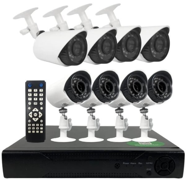 KIT Camaras de Seguridad * DVR + 8 CAMARAS + CABLES + FUENTES *  (INTERIOR - EXTERIOR)  VISION NOCTURNA Cctv HDMI