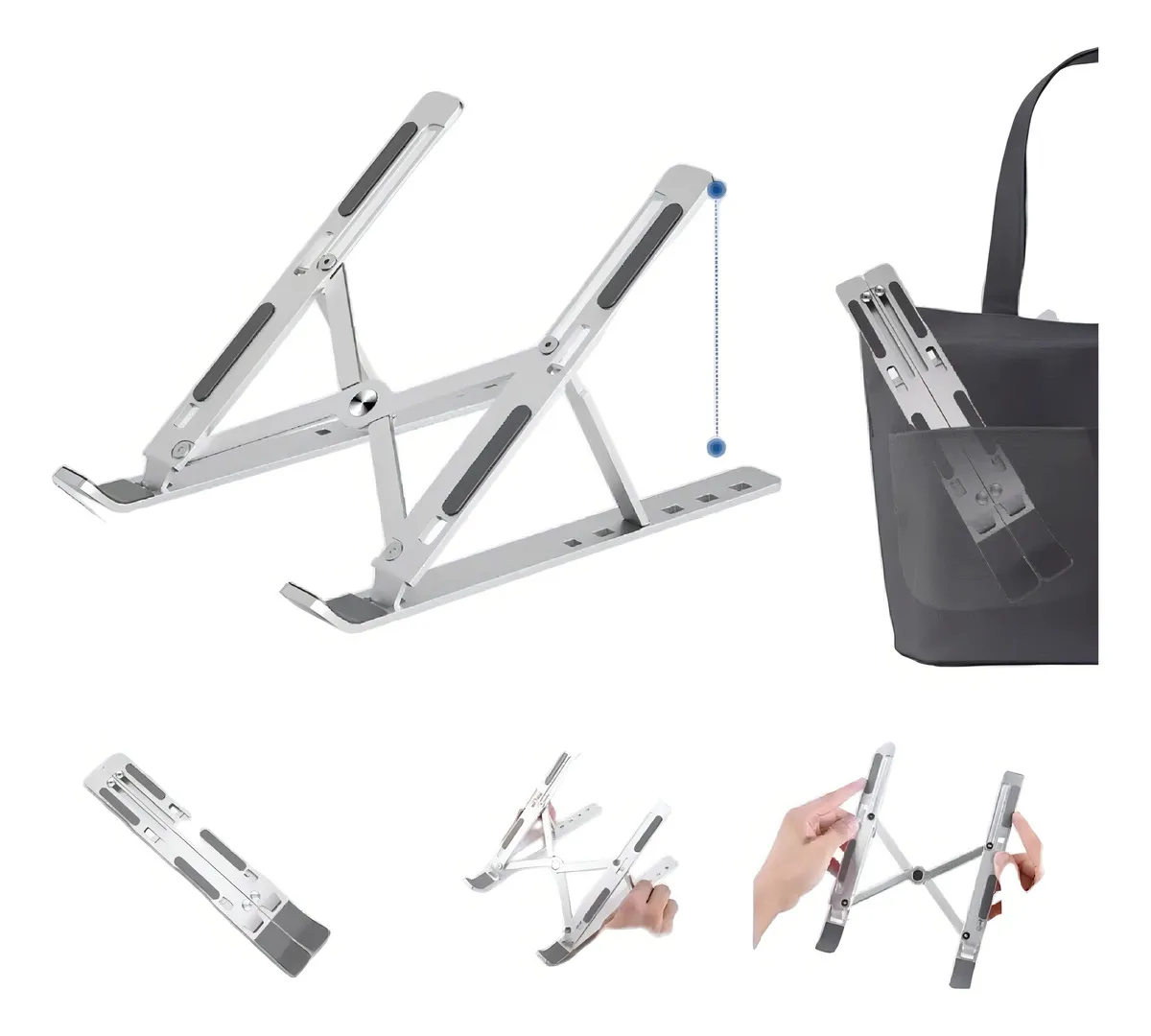 Soporte Plegable - de Aluminio C/ Funda - para Notebook / Netbook / Tablet Universal