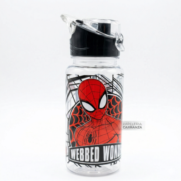 BOTELLA RIGIDA * SPIDER MAN * FLIP TOP