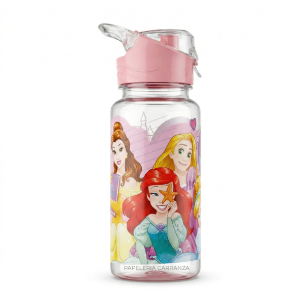 BOTELLA RIGIDA * PRINCESAS DE DISNEY * FLIP TOP