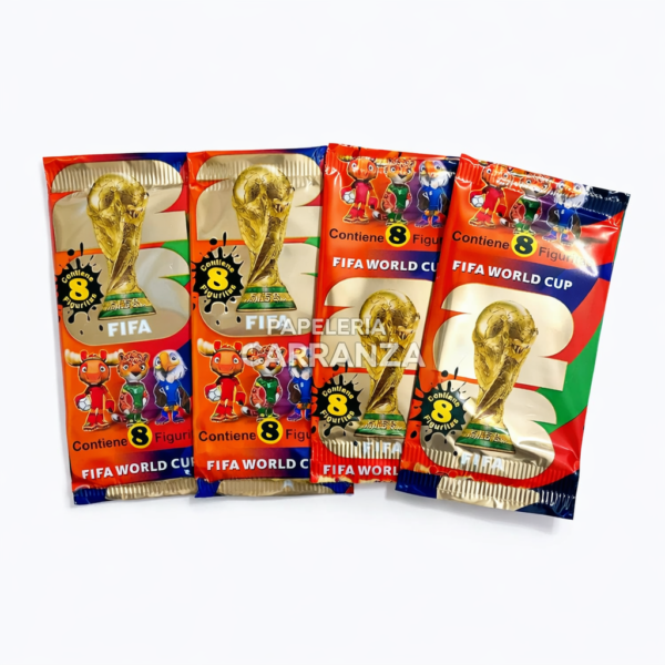 Figuritas Mundial 2026 Paquetito x 8 unidades (Para completar En Album) FIFA
