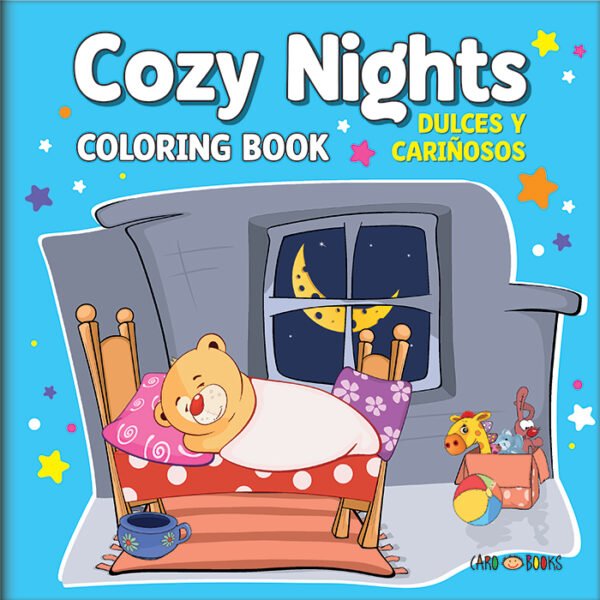 LIBROS PARA COLOREAR * COZY NIGHTS DULCES Y CARIÑOSOS * 48 PAGINAS 23X23 - ARTEMISA - (Hoja Gruesa)