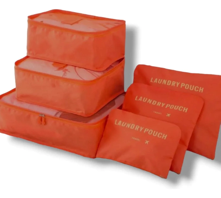 Sets Organizadores de Valijas x 6 unidades MARRON (Ideal para viajeros)