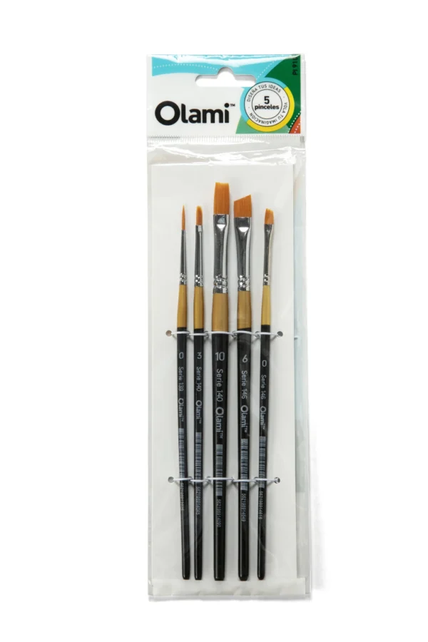 PINCELES DE ARTISTICA x 5 Olami