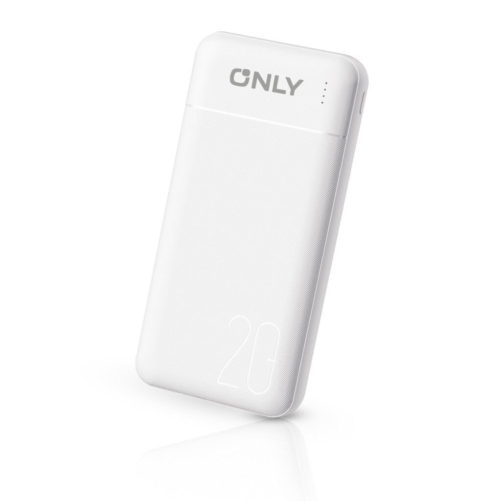 Power Bank ONLY ROCKET 20000 mah UNIVERSAL ( Micro USB + Tipo C + Iphone) Compacto, Ligero y con Indicador