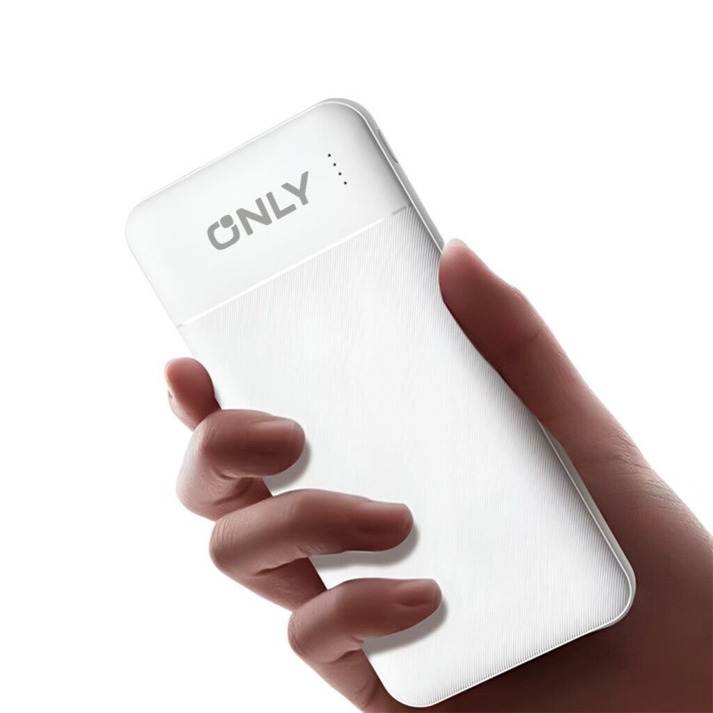 Power Bank ONLY ROCKET 20000 mah UNIVERSAL ( Micro USB + Tipo C + Iphone) Compacto, Ligero y con Indicador