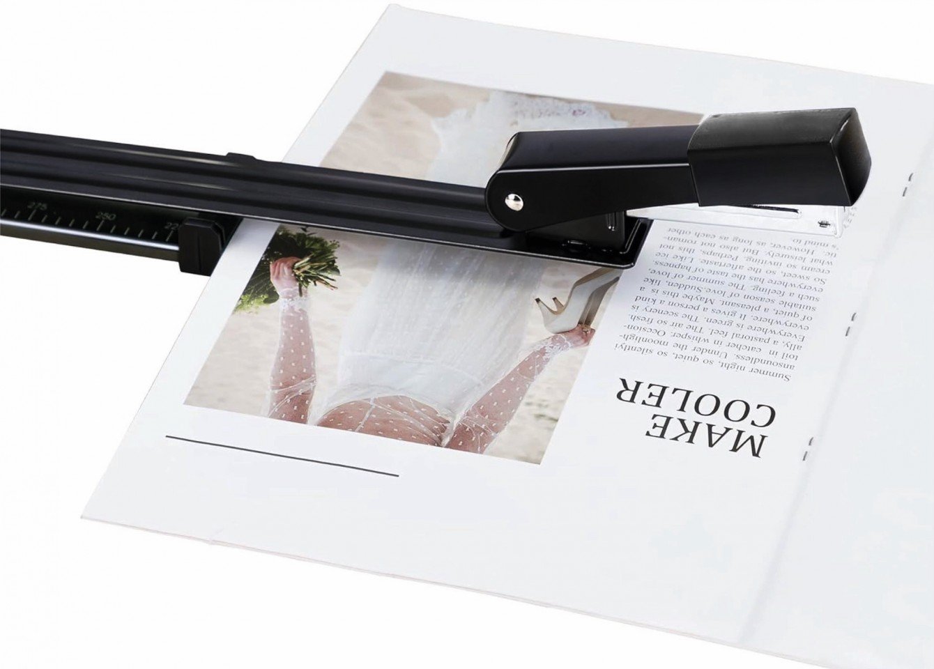 ABROCHADORA IBICRAFT BRAZO LARGO Nº 24/6 26/6 Revistera 30cm
