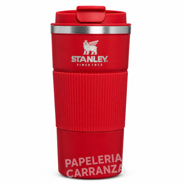 VASO TERMICO "STANLEY COFFEE 500 Ml " CON GRIP DE AGARRE SILICONADO PREMIUM - ACERO INOXIDABLE (DOBLE CAPA) HERMETICO