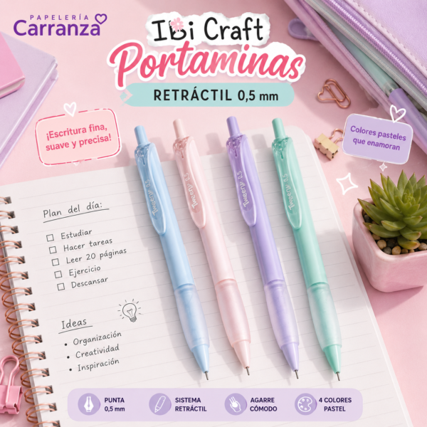 Portamina IBI CRAFT ** TWEENY PASTEL **  0.5 mm