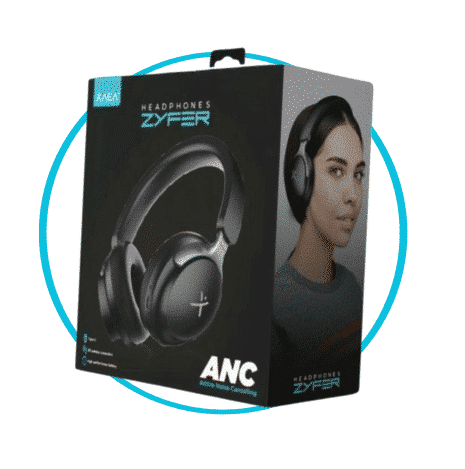 Auriculares Inalámbricos * XAEA ZYFER PRO Negro * Bluetooth (Premium) Batería XL -CALIDAD- CON CANCELACION DE RUIDOS