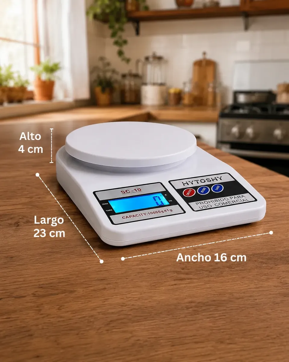 Balanza Digital de Cocina Profesional 10 Kg HYTOSHY