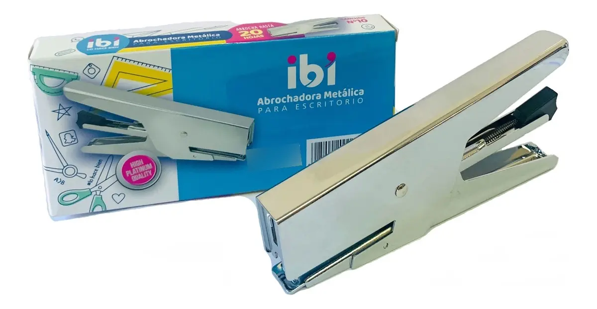 Abrochadora IBI CRAFT METAL Tipo Pinza Numero 10/50 Grande (20 hojas)
