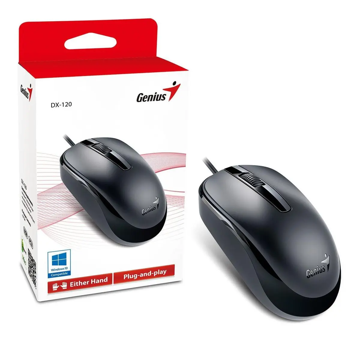 Mouse GENIUS * DX-120 NEGRO * (Con Kble USB)