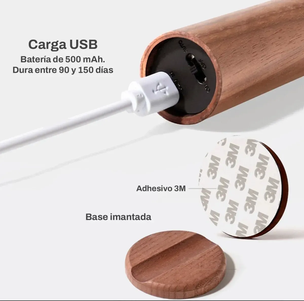 Lamparas Led * ANTORCHA MAGNETICA * imantada Recargable Con Sensor de Movimiento