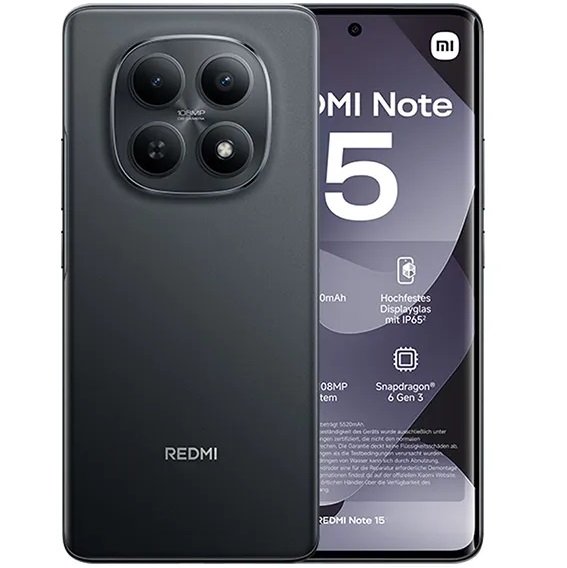 XIAOMI - REDMI NOTE 15 NEGRO - 256GB ALM 8Gb RAM - Liberado // GARANTIA 3 Meses //
