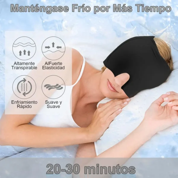 Antifaz con gel Anti Migraña Dolor de Cabeza - Descanso