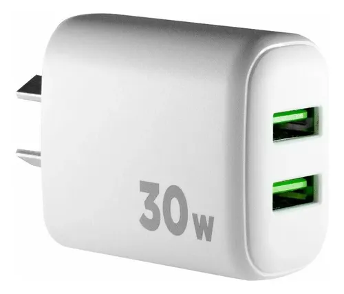 Cargador para Celular INTENSIFY (Salida USB DOBLE) + Cable Tipo " C " 30W Premium Usb (Carga Rapida) - Calidad de un Original
