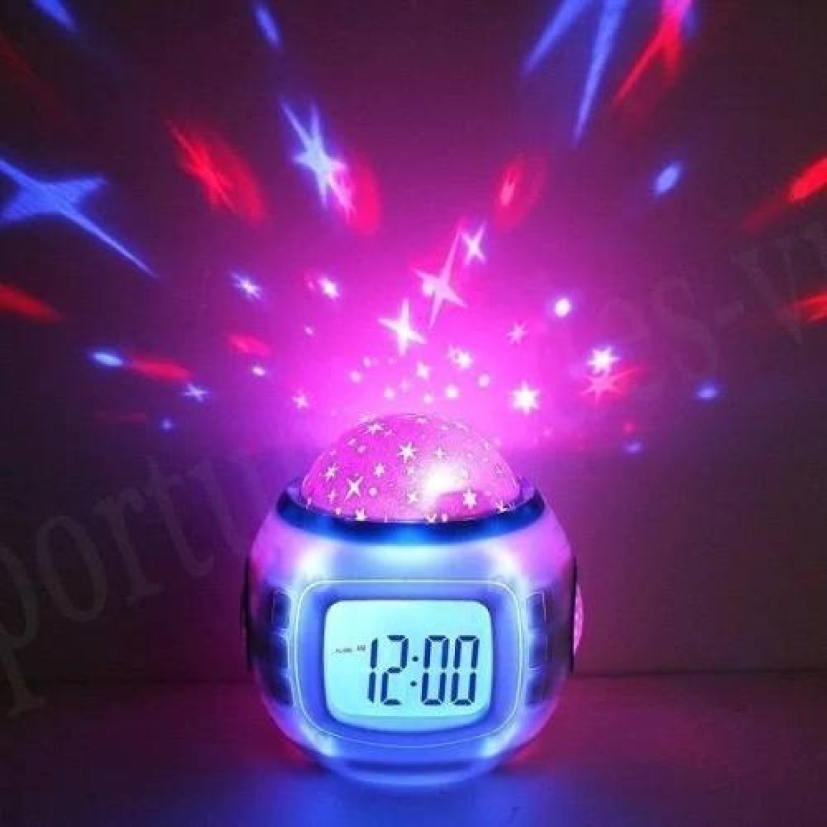 Reloj despertador Proyector de estrellas Ruido Blanco Musica sonidos