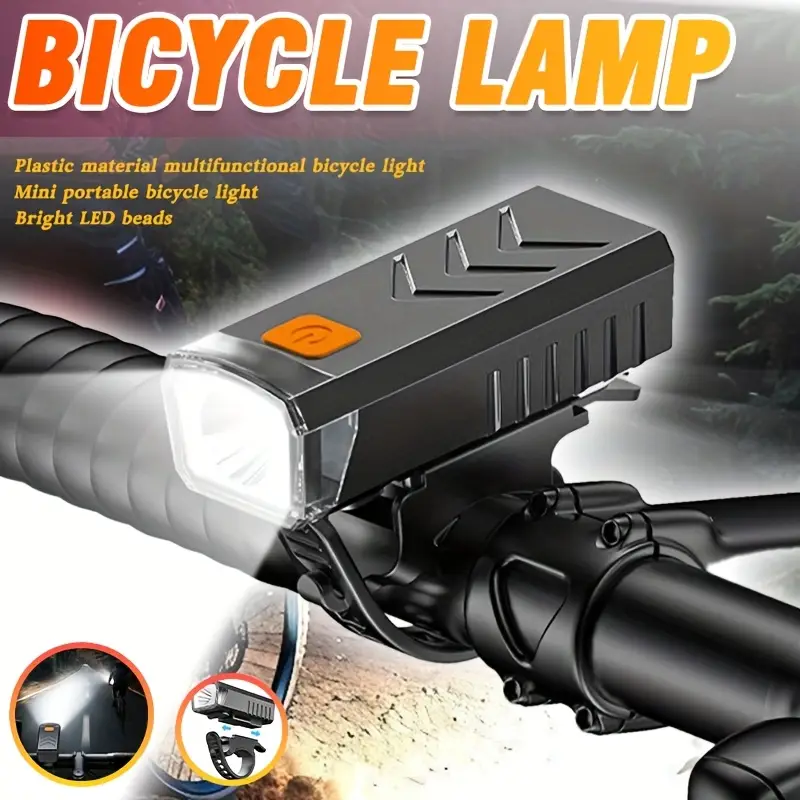 Luces para Bicicleta Led c/ Soportes - Delantera - D01 RECARGABLE