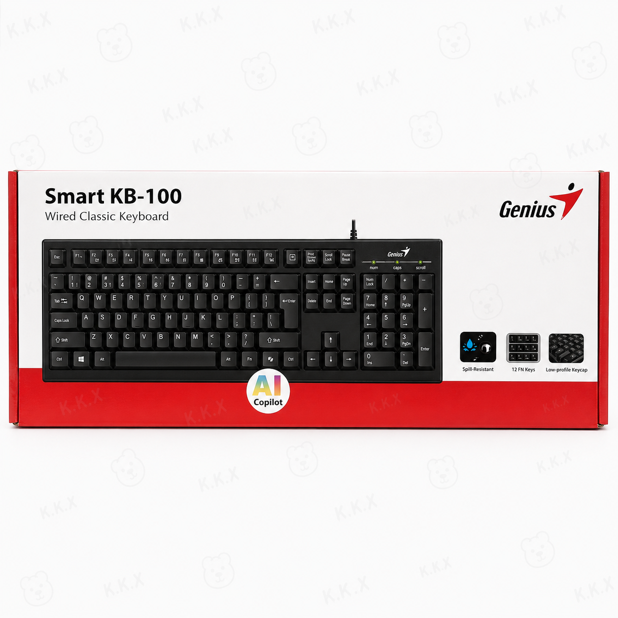 Teclado *GENIUS Tradicional KM-100 * Negro USB