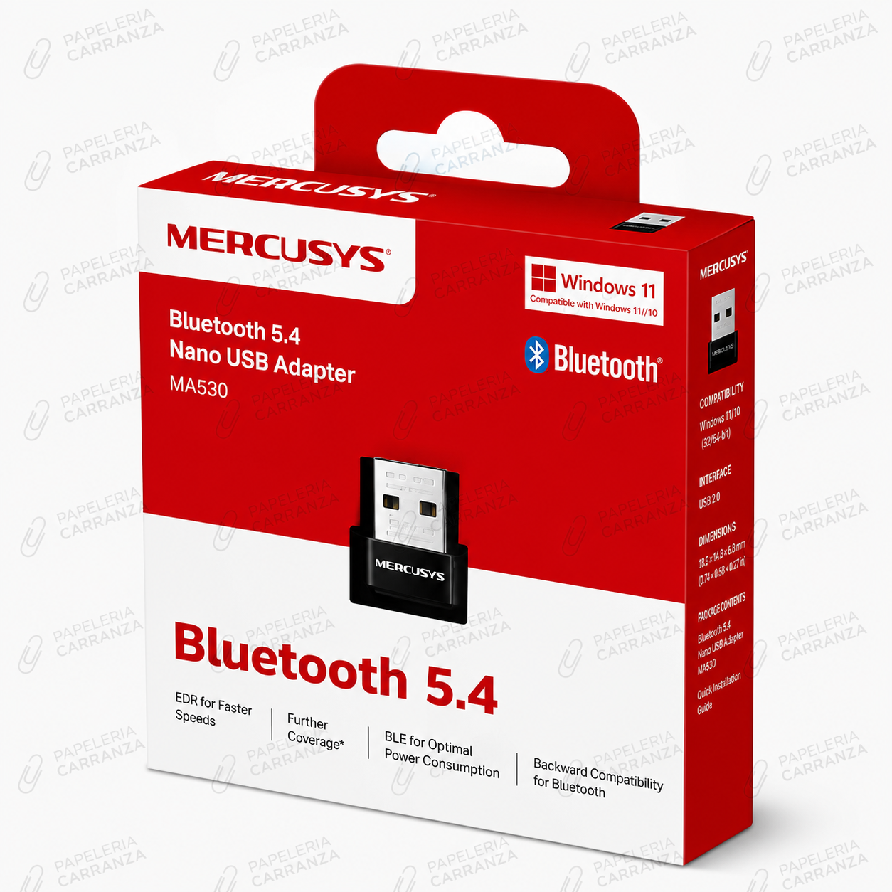 Receptor MERCUSYS Nano Bluetooth 5.4 Adaptador Usb PC - Notebook   // 2 AÑOS DE GARANTIA //