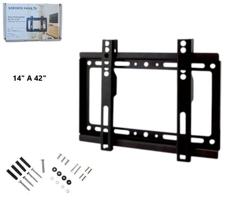 Soporte para TV * FIJO * 14-42 pulgadas (Hasta 25 Kg) Universal
