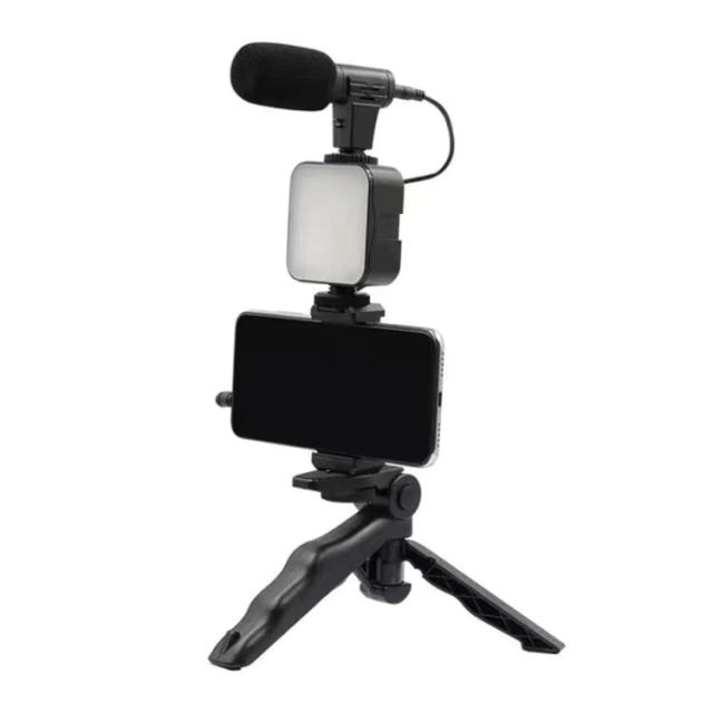 TRIPODE KIT DE VIDEO - VIDEO MARKING - STREAMING ** Tripode C/ Luz y Micr0fono ** con Boton Bluetooth - Creadores de contenido