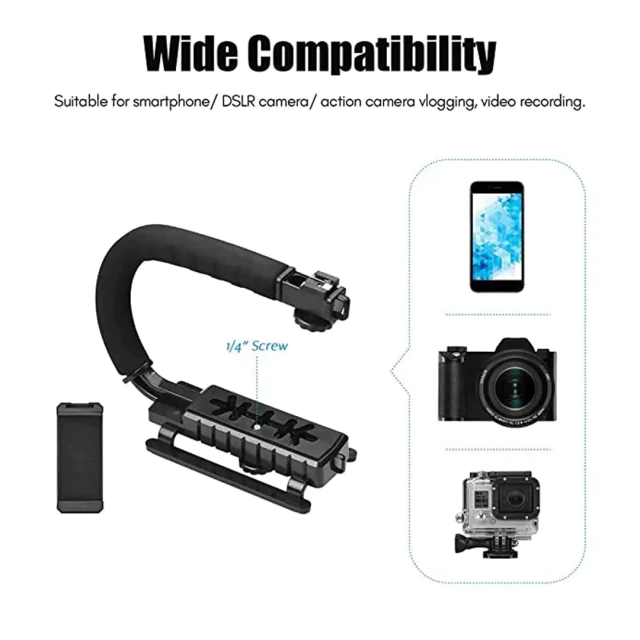Estabilizador Influencer // Video Making // Kit c/ Luz y Micr0fono Porta Celular / Camara - Ideal para Transmisiones en vivo y Videos - Creadores de Contenido (copia)