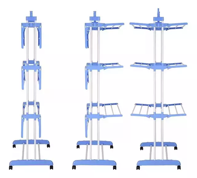 TENDER DE ROPA VERTICAL 3 NIVELES AZANA REFORZADO (40 KG)