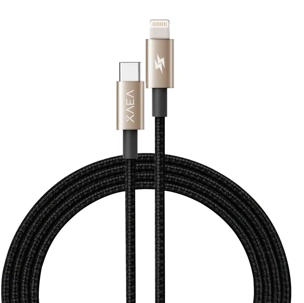 Cable XAEA HERA Tipo " C " a " Ligthning" Carga Ultra Rapida Reforzado (1.5 Mts)
