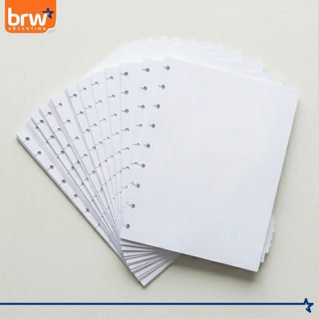 Repuesto Discos * Liso A4 * Para Cuaderno Inteligente x 40 Hojas Tamaño 90 Gr