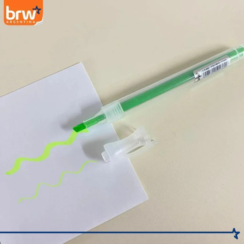 Resaltadores BRW Flúo x 4 (Neón)