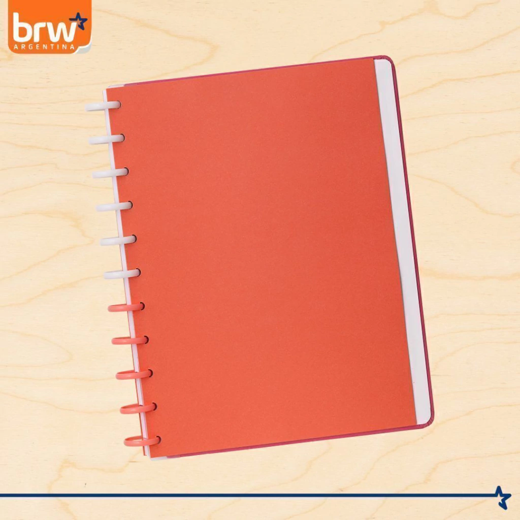 Cuadernos Inteligentes BRW * Coral Creativo * Tamaño A4 (Grandes) Hojas rayadas Sistema de Discos
