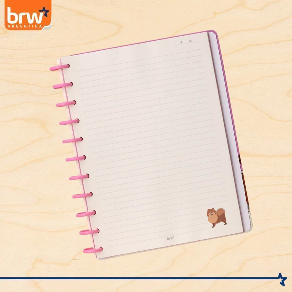 Cuadernos Inteligentes BRW * Best Friend * Tamaño A4 (Grandes) Hojas rayadas Sistema de Discos