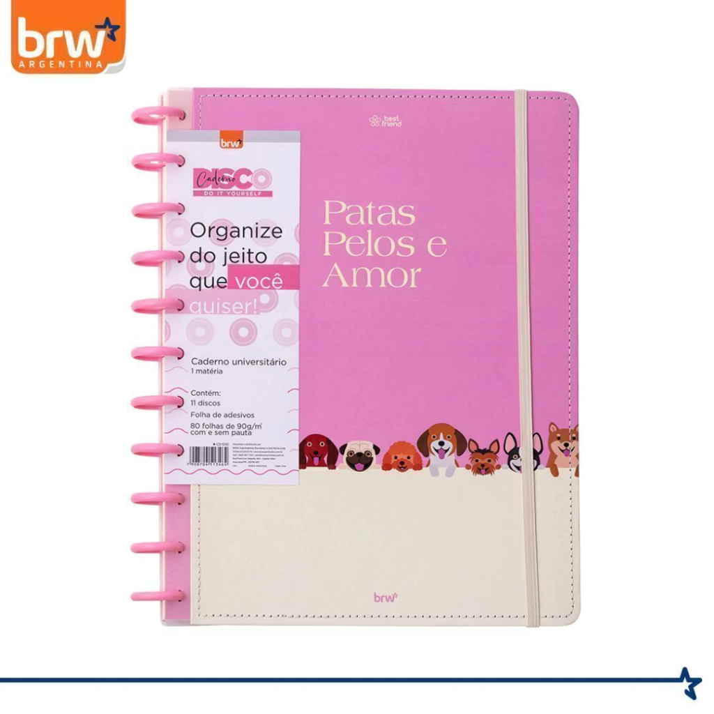 Cuadernos Inteligentes BRW * Best Friend * Tamaño A4 (Grandes) Hojas rayadas Sistema de Discos