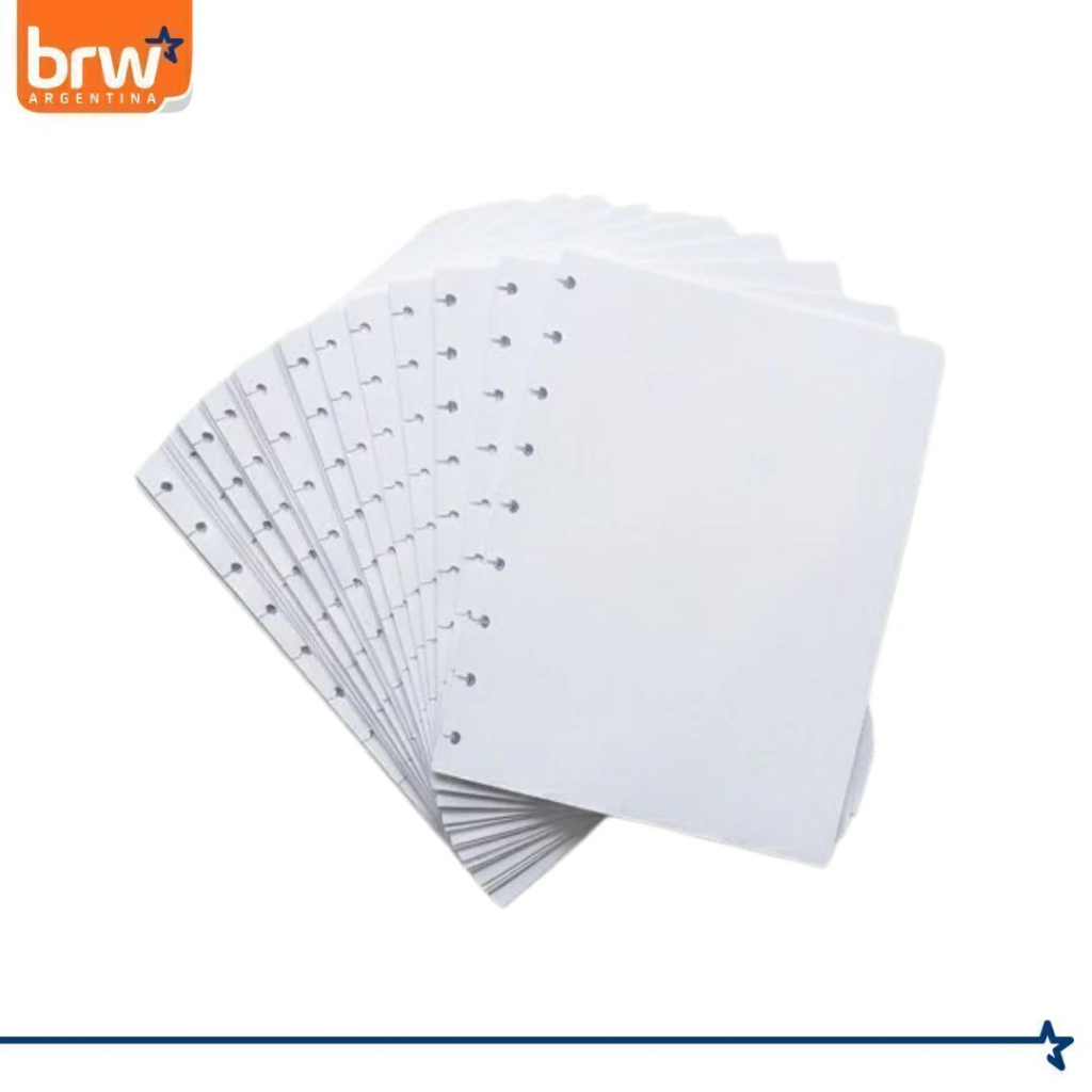 Repuesto Discos * Liso A4 * Para Cuaderno Inteligente x 40 Hojas Tamaño 90 Gr