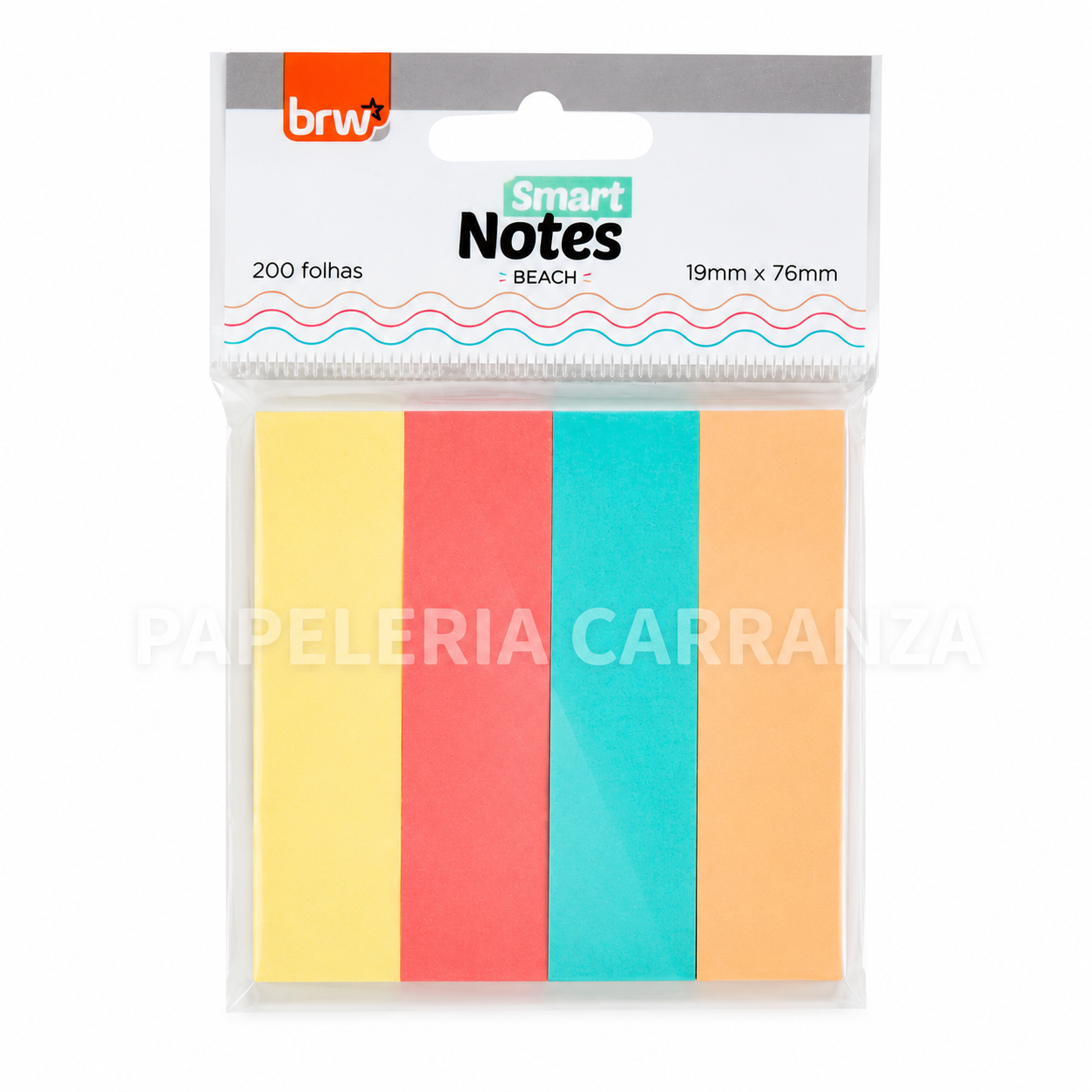 Notas Adhesivas BRW "BEACH" x 4 Colores