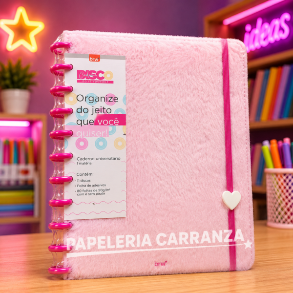 Cuadernos Inteligentes BRW * Peluche * Tamaño A4 (Grandes) Hojas rayadas Sistema de Discos TAPA DURA