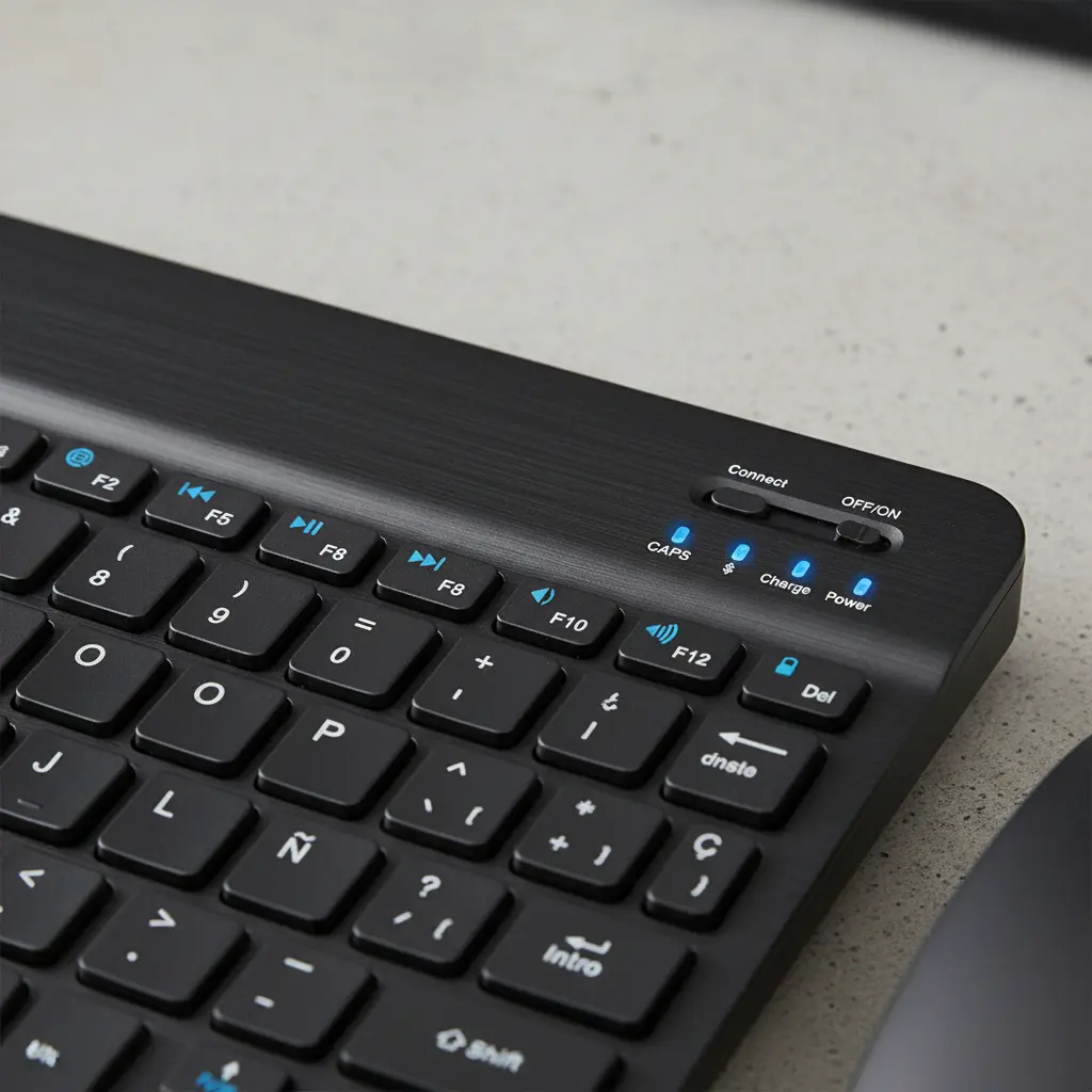 Combo NOGA Mini Inalámbrico * NEGRO * RECARGABLE (Teclado Recargable+ Mouse) Pc Notebook Celular Tablet