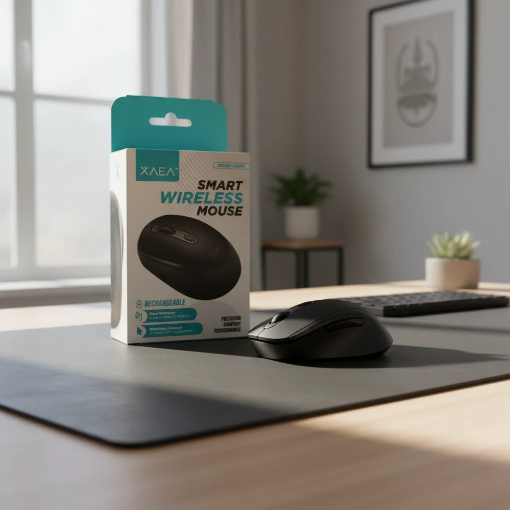 MOUSE INALAMBRICO " XAEA PRO NEGRO " PREMIUM Doble Sistema (Receptor USB + Bluetooth) RECARGABLE