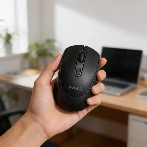 MOUSE INALAMBRICO " XAEA PRO NEGRO " PREMIUM Doble Sistema (Receptor USB + Bluetooth) RECARGABLE