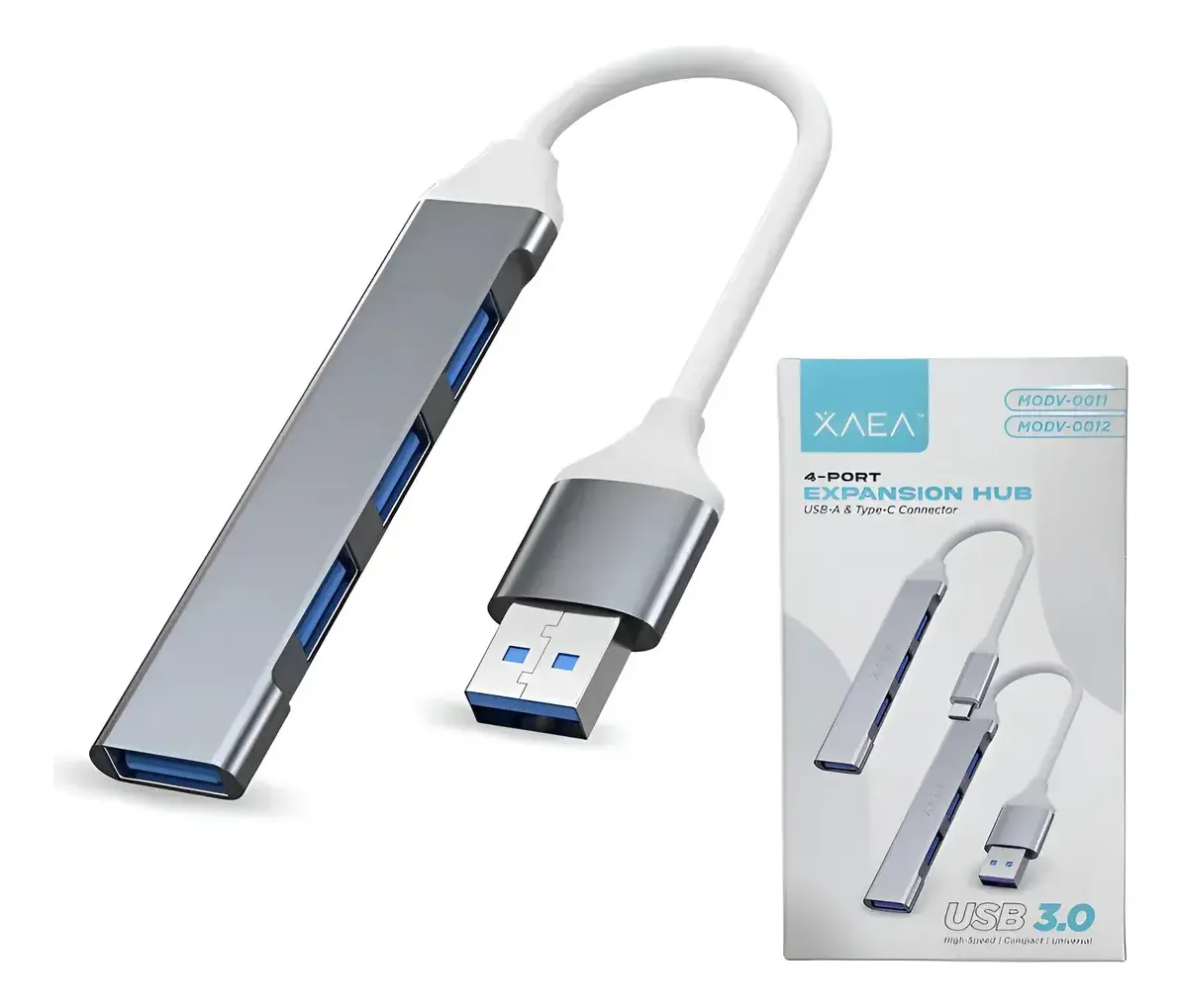 HUB USB * 4 Puertos Salida USB * Con Teclas (Zapatilla Prolongador USB)
