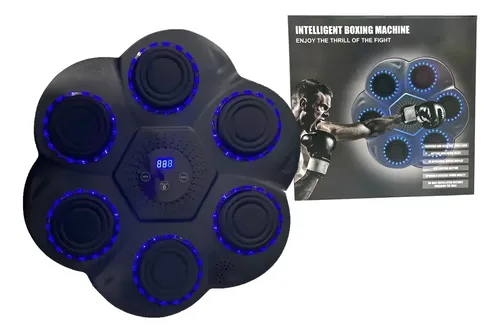 Maquina de Boxeo Inteligente + Guantes + Agarre a la pared + Bluetooth (Musica) Parlante