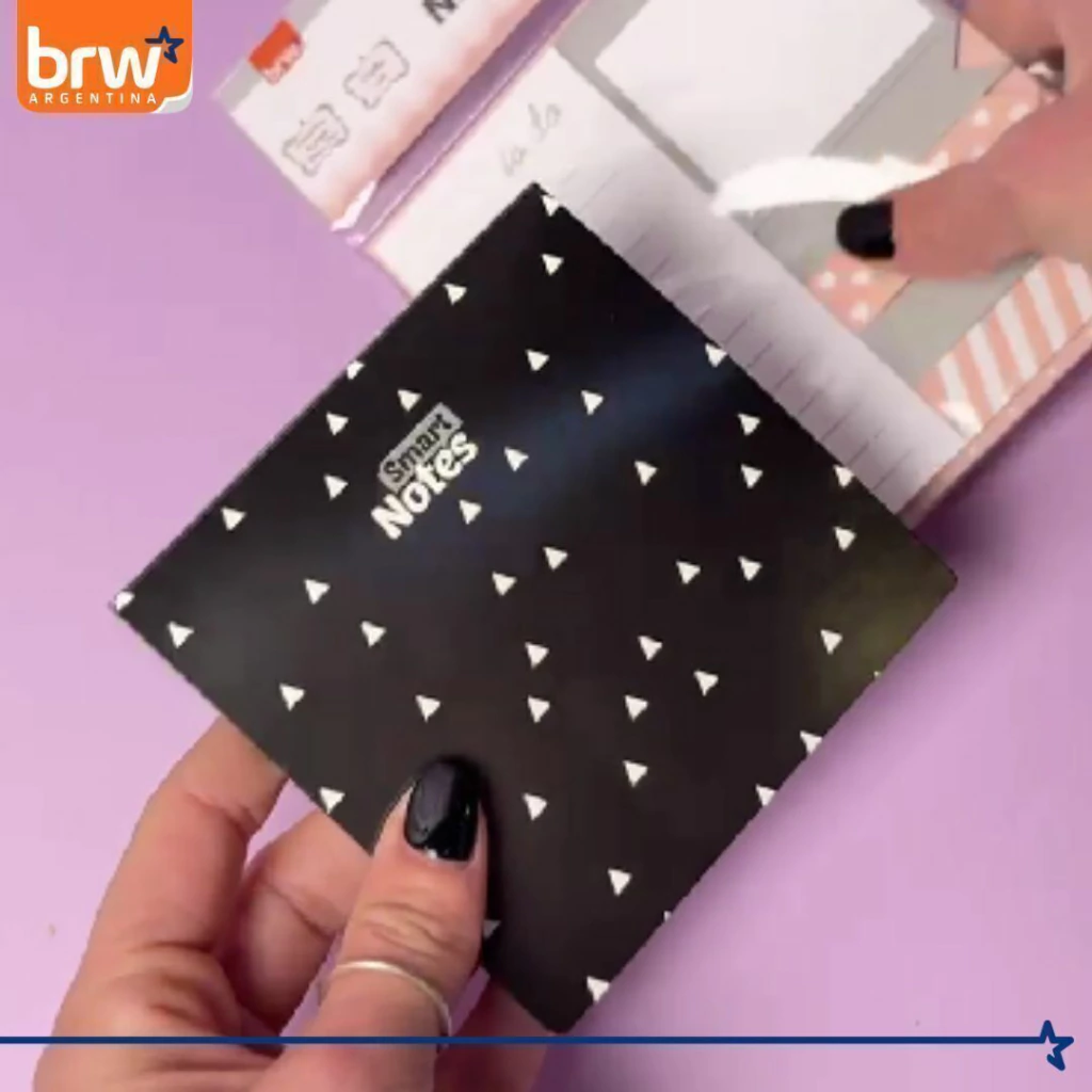 Notas Adhesivas BRW * BLACK Con Tapa * x 4 tacos